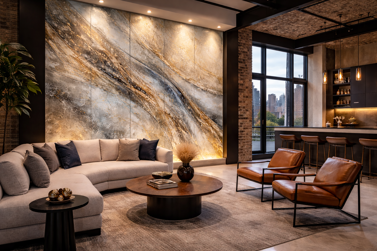 Custom Interior Decorative Glass & Feature Walls in Brooklyn, NY